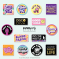 Load image into Gallery viewer, 70s Disco Photo Booth Props Set by Lush Party Studio