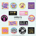 Load image into Gallery viewer, 70s Disco Photo Booth Props Set by Lush Party Studio