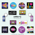 Load image into Gallery viewer, 80s retro party Photo Booth Props Set by Lush Party Studio