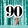 Load image into Gallery viewer, '90' birthday prop sign by Lush Party Studio