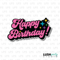 Load image into Gallery viewer, Happy birthday Photo Booth Prop Word Sign