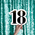 Load image into Gallery viewer, eighteen birthday photo booth prop sign