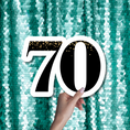 Load image into Gallery viewer, 70 seventy birthday photo booth prop sign