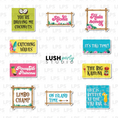 Load image into Gallery viewer, Tiki Luau Summer Photo Booth Word Prop Signs