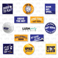 Load image into Gallery viewer, Volleyball photo booth props set for sports parties and tournaments
