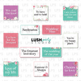 Load image into Gallery viewer, colorful wedding floral photo booth prop signs bundle