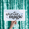 Load image into Gallery viewer, winter wonderland holiday party christmas photo booth prop signs