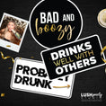 Load image into Gallery viewer, Prop signs for adult party drinking alcohol by lush party studio
