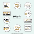 Load image into Gallery viewer, baby shower gender reveal photo booth prop signs