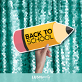 Load image into Gallery viewer, prop sign 'Back to School' text by Lush Party Studio