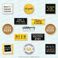 Load image into Gallery viewer, beer-themed photo booth props with various beer sayings by lush party studio