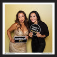 Load image into Gallery viewer, birthday photo booth prop signs for elegant glam birthdays