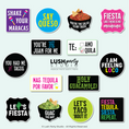 Load image into Gallery viewer, colorful Mexican-themed cinco de mayo photo booth props with humorous sayings