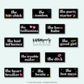 Load image into Gallery viewer, Girl Gang types Photo Booth Word Prop Signs