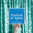Load image into Gallery viewer, hanukkah prop sign festival of lights