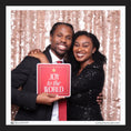 Load image into Gallery viewer, couple holding a joy to the world photobooth prop