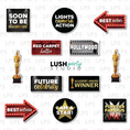 Load image into Gallery viewer, Hollywood Oscars Movie night Photo Booth Word Prop Bundle