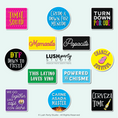 Load image into Gallery viewer, Latin mexican fiesta cinco de mayo Photo Booth Word Prop Signs