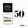 Load image into Gallery viewer, 50th fifty birthday photo booth prop signs