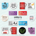 Load image into Gallery viewer, Collection of office corporate photobooth prop signs with funny sayings by Lush Party Studio