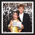 Load image into Gallery viewer, teens posing with 'teen royalty' prop sign in photobooth