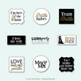 Load image into Gallery viewer, Set of same-sex themed photo booth props for women classy and elegant lesbian wedding props by lush party studio