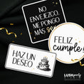 Load image into Gallery viewer, cumpleanos birthday photo booth prop signs