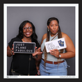 Load image into Gallery viewer, people posing with travel themed photo booth prop signs by lush party studio