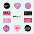 Load image into Gallery viewer, Ste of Valentines day photo booth props by lush party studio