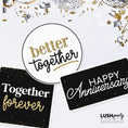 Load image into Gallery viewer, set of wedding anniversary photo booth props for anniversaries and celebrations. by lush party studio