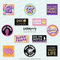 Load image into Gallery viewer, 70s Disco Photo Booth Props Set by Lush Party Studio
