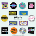 Load image into Gallery viewer, 90s Photo Booth Props Set by Lush Party Studio for retro parties millenial
