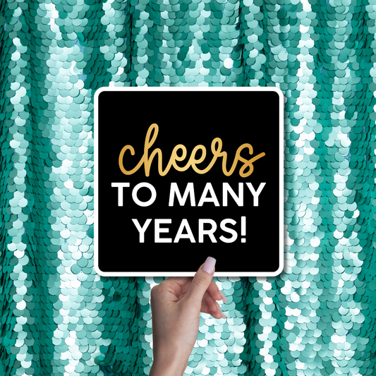 Birthday Party Photo Booth Word Prop Signs