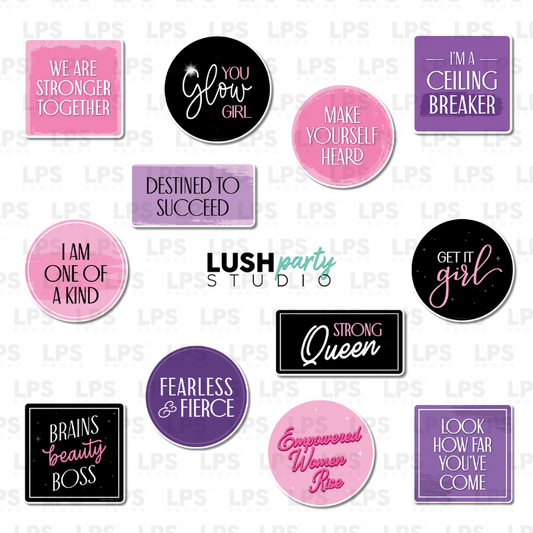 women empowerment photo booth prop signs