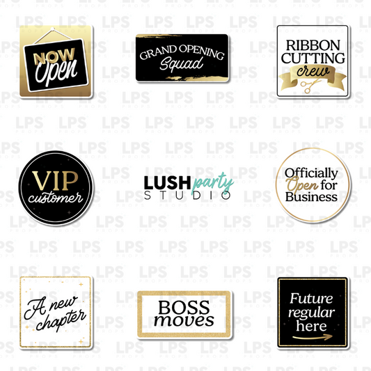 Grand Opening props for small businesses, store openings, and events