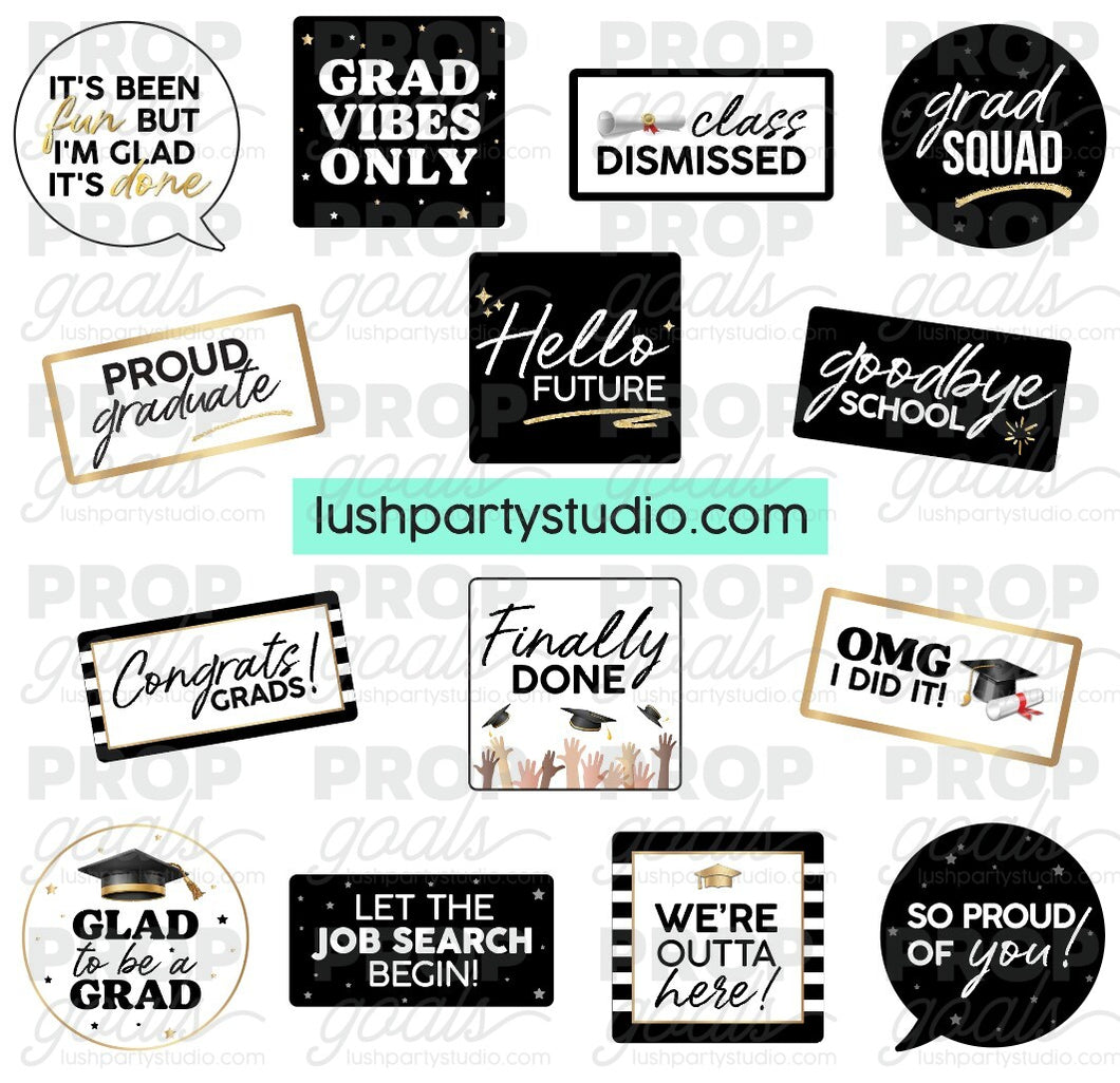 THE B&W GRAD SET