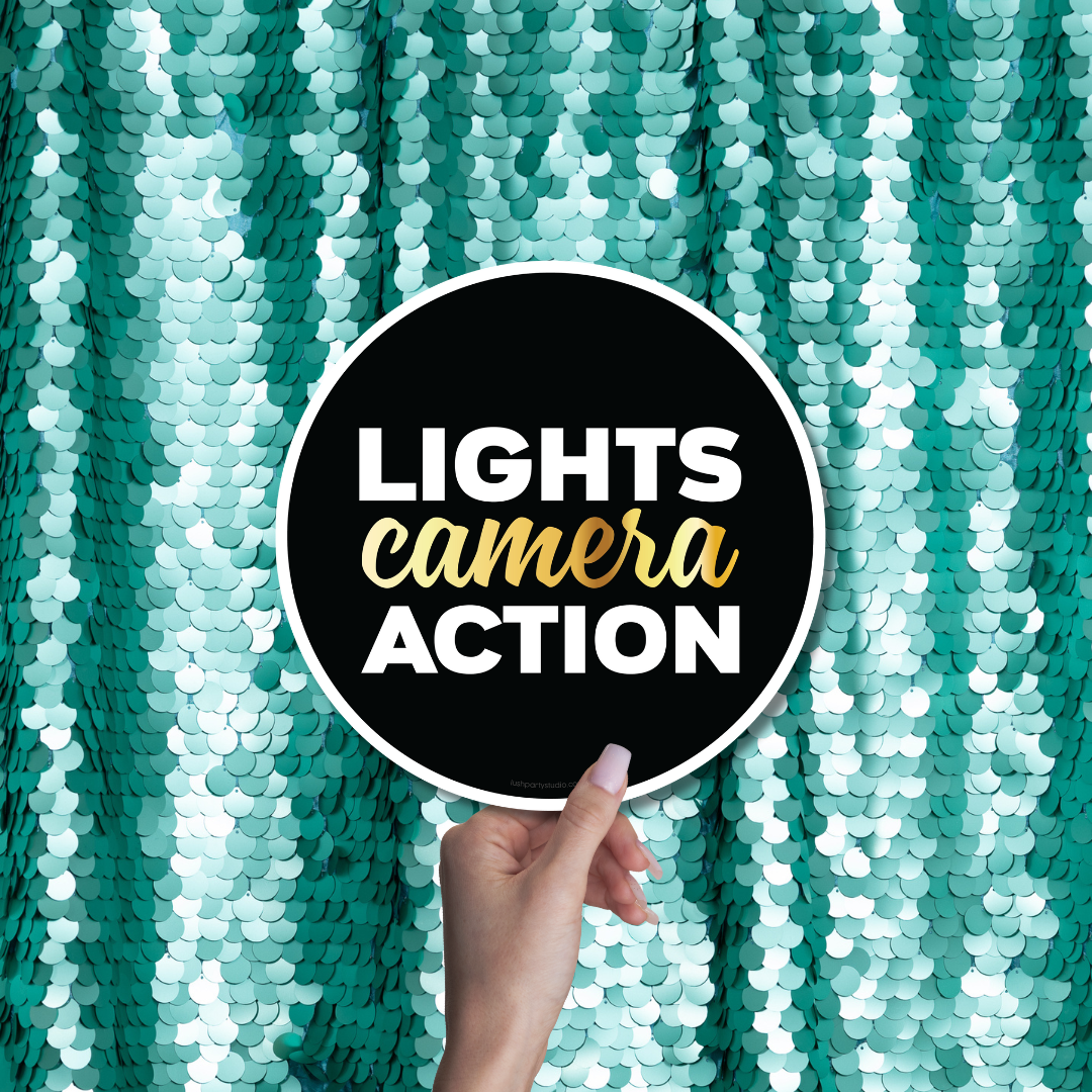 Hollywood OscarsMovie night Photo Booth Word Prop Signs
