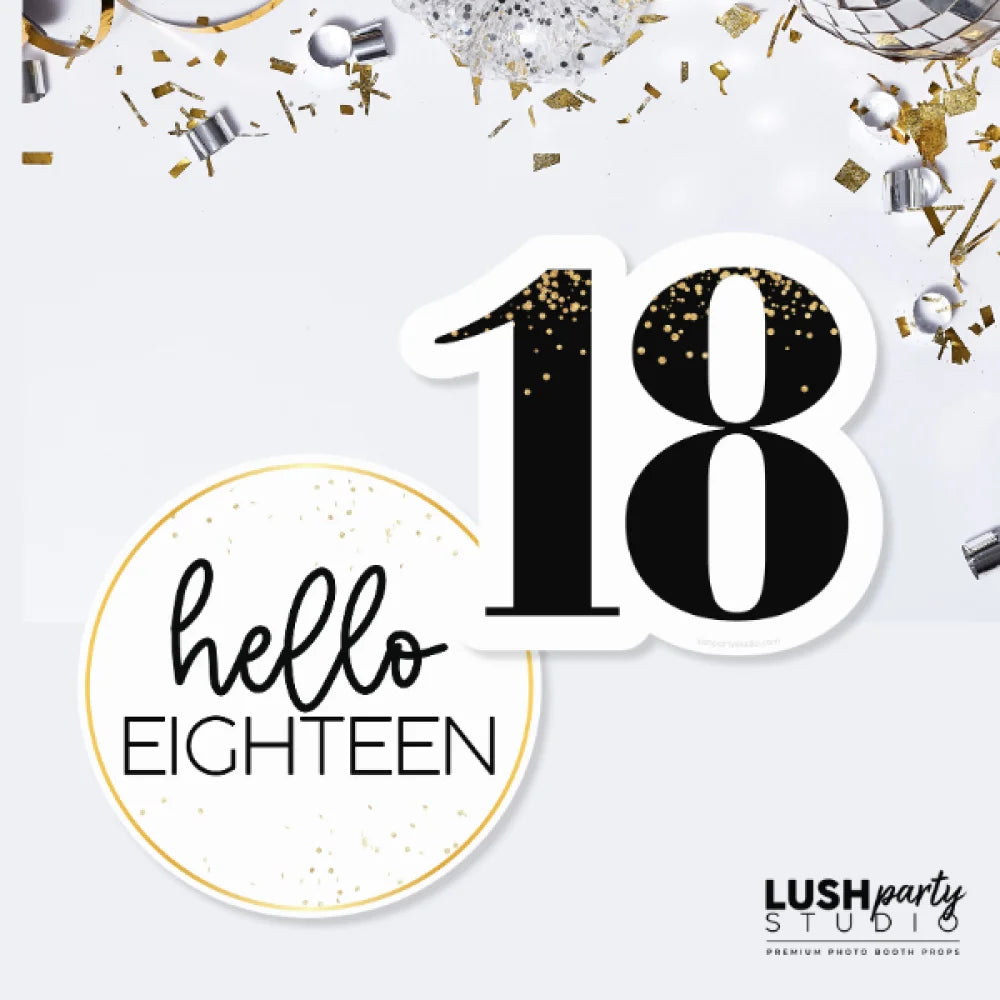 MILESTONE BIRTHDAY - 18TH - PROP SET