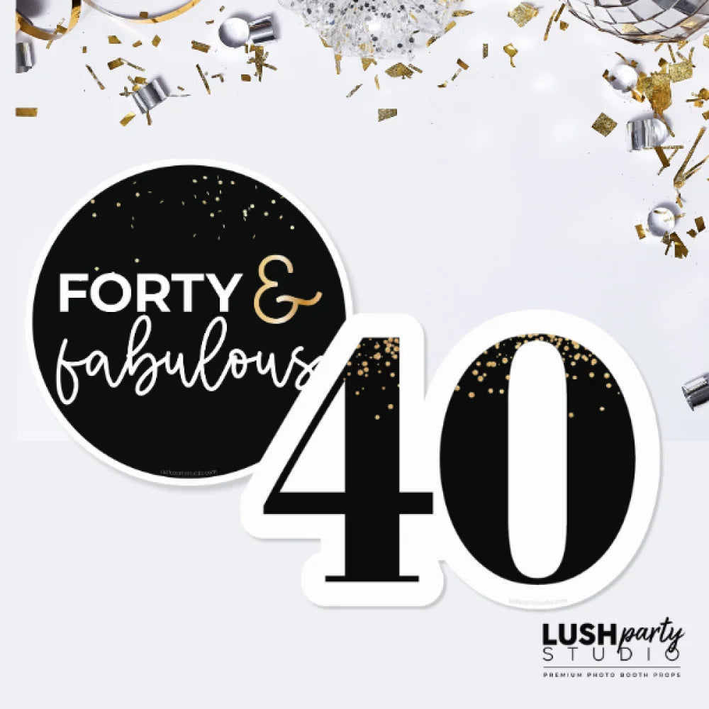 MILESTONE BIRTHDAY - 40TH - PROP SET