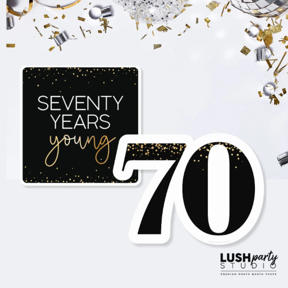MILESTONE BIRTHDAY - 70TH - PROP SET