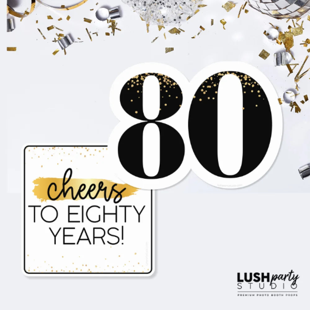 MILESTONE BIRTHDAY - 80TH - PROP SET