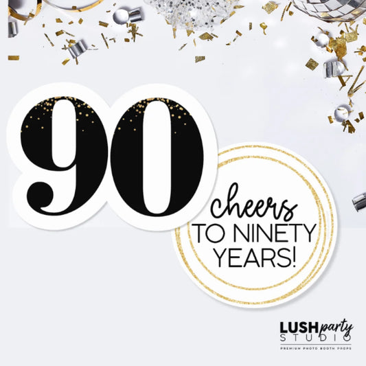MILESTONE BIRTHDAY - 90TH - PROP SET