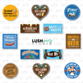Load image into Gallery viewer, Oktoberfest photo booth props, beer festival props, Bavarian party decorations, brewery event photo props, reusable PVC props.
