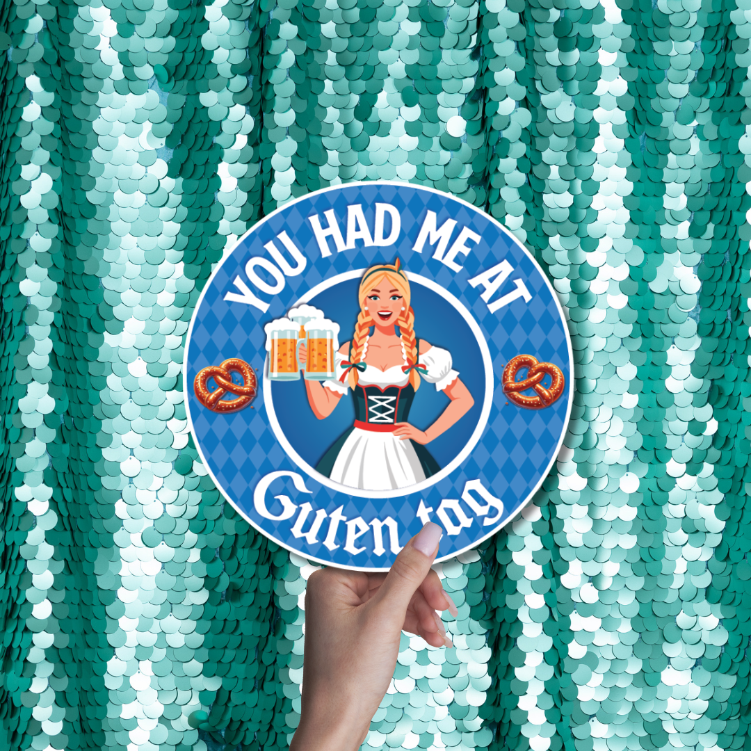 Oktoberfest photo booth props, beer festival props, Bavarian party decorations, brewery event photo props, reusable PVC props.