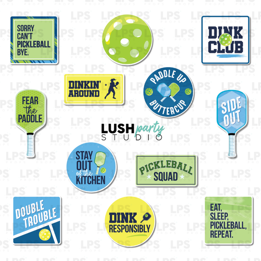 pickleball photo booth prop signs