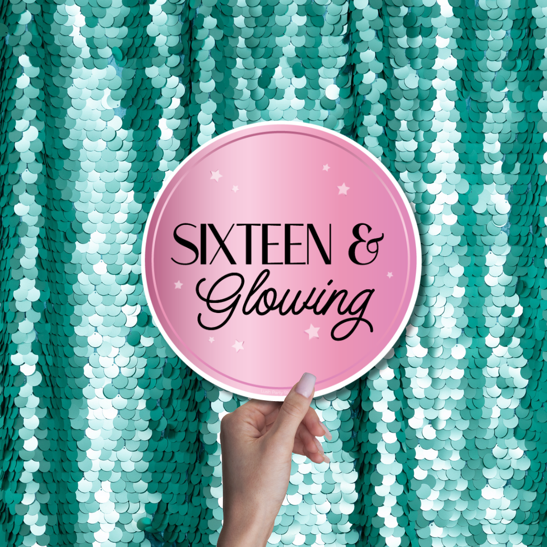 SWEET SIXTEEN PHOTO BOOTH PROPS