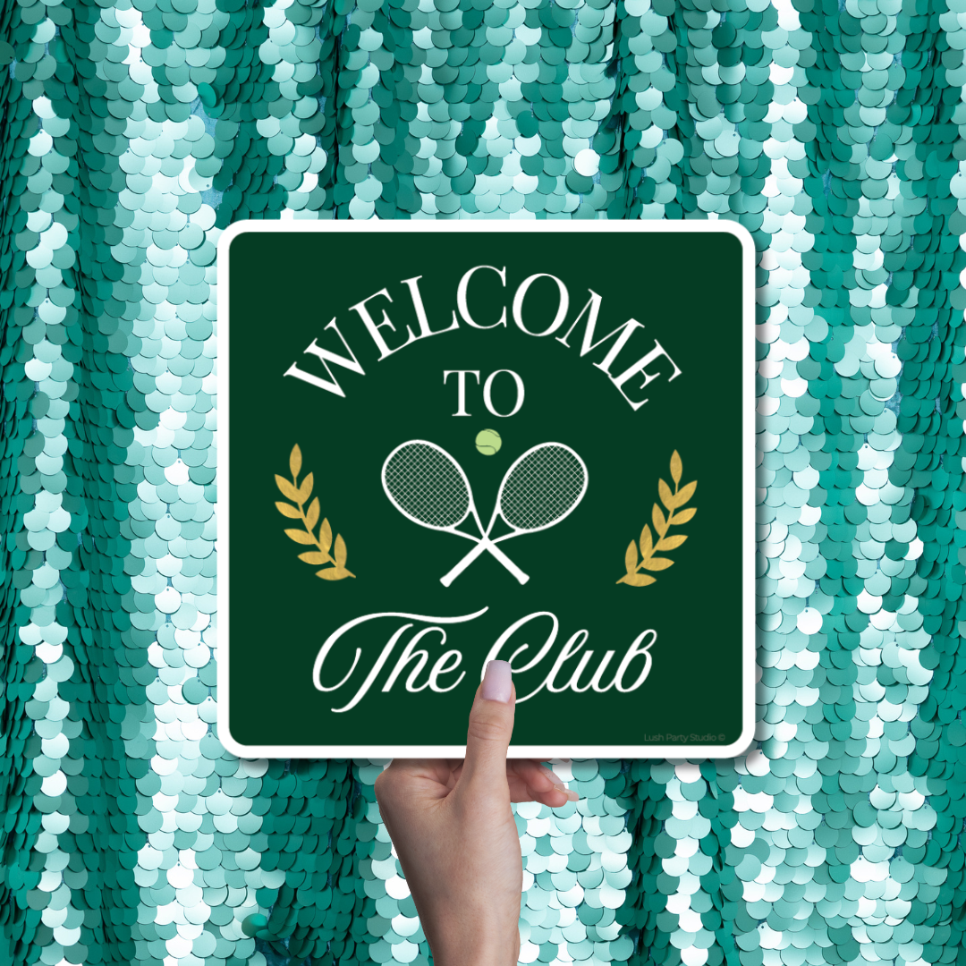 TENNIS CLUB PHOTO BOOTH PROPS