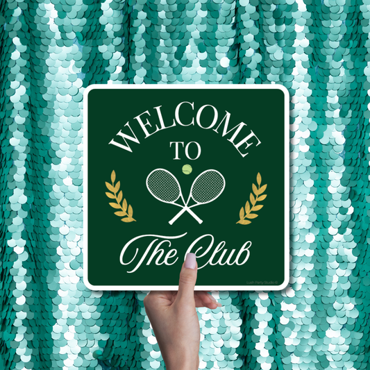 TENNIS CLUB PHOTO BOOTH PROPS