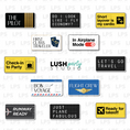 Load image into Gallery viewer, TRAVEL FLIGHT photo booth prop signs
