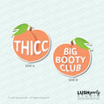 Load image into Gallery viewer, Peach emoji photo booth prop pvc props thicc big booty club
